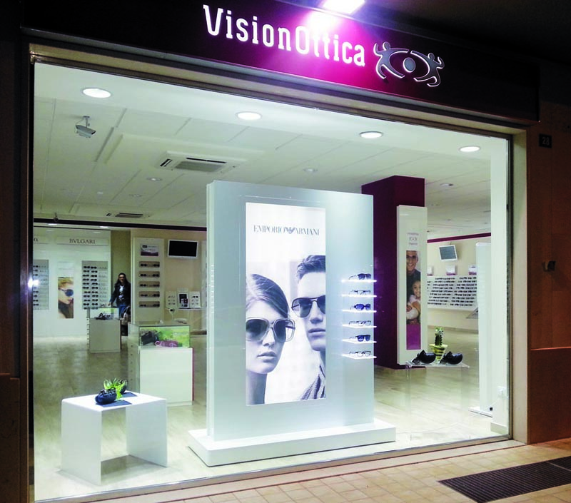 sistemi vetrine per occhiali
