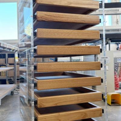 Cassettiera Plex A 10 Cassetti Su Ruote