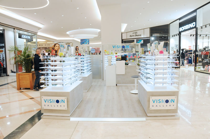 Vision Gallery Tecnitalia designs and manufactures furniture for optical stores